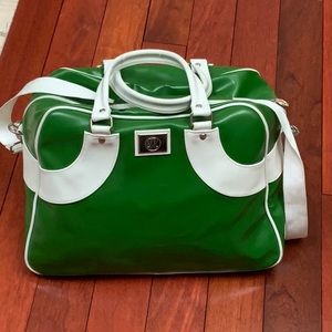 Classic lululemon gym bag - durable rubber material.